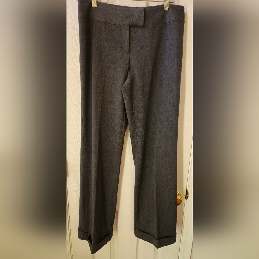 INC International Concepts Women's Wide Leg Dress Pants in Charcoal Gray